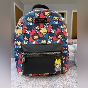NWOT My Hero Chibi Balloon Mini Backpack Bioworld Anime